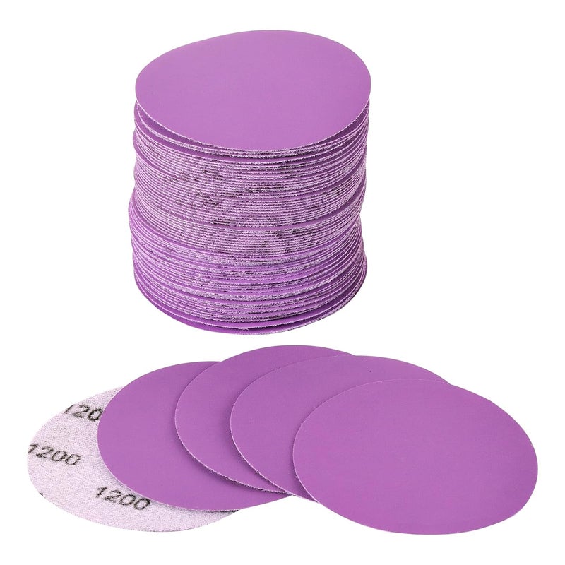 Arilier 3 Inch Sanding Disc 40Pcs, 1200 Grit Sandpaper, Drill Sanding Attachment, Wet Dry Hook and Loop Sandpaper Discs for Random Orbital Sanders, Alumina Sand Paper for Wood, Metal, Automotive - Image 1